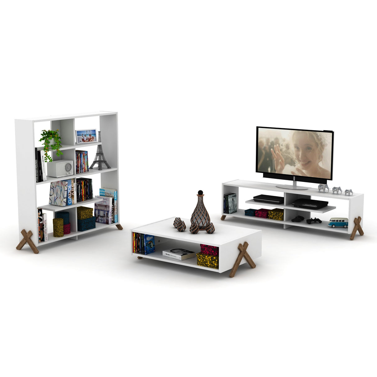Kipp Bookcase by Furnia at Eve Furniture