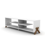 Kipp Tv Stand Walnut-White by Furnia at Eve Furniture