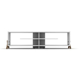 Kipp Tv Stand Walnut-White by Furnia at Eve Furniture