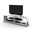Kipp Tv Stand Walnut-White by Furnia at Eve Furniture