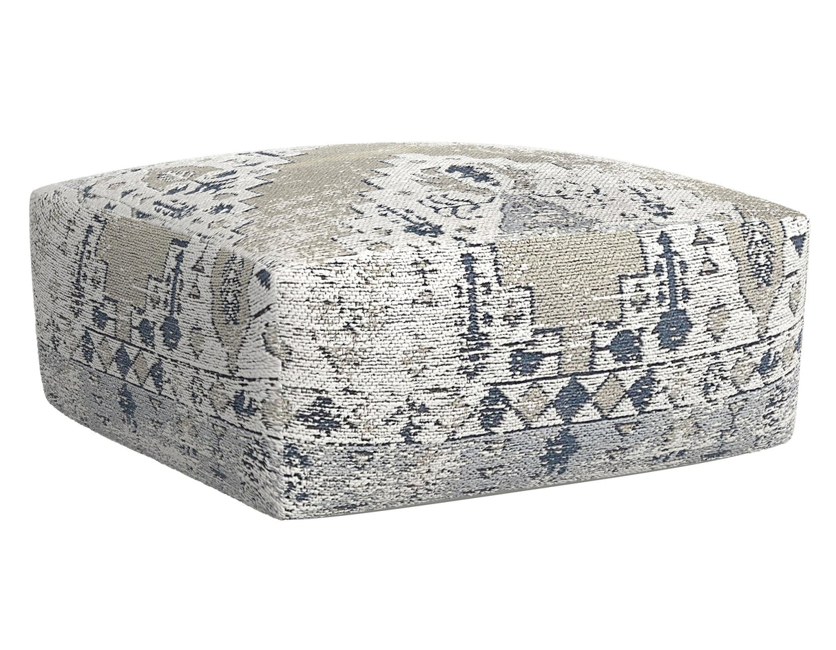 Kira Jacquard Woven Fabric Printed Pouf