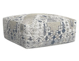 Kira Jacquard Woven Fabric Printed Pouf