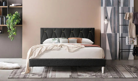 Kiran Black Queen Platform Bed by New Era Innovations at Eve Furniture