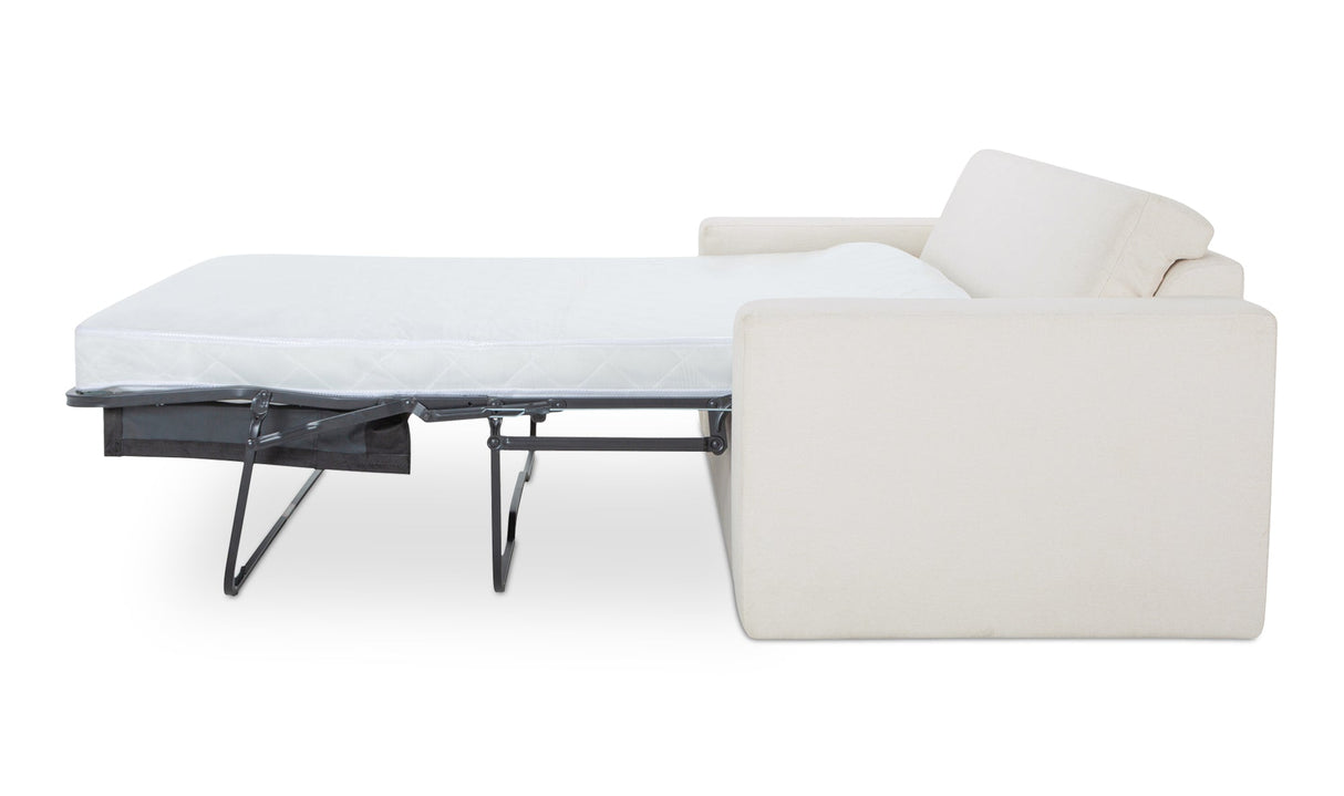 Kiran Sleeper Sofa White by Moe's Home at Eve Furniture