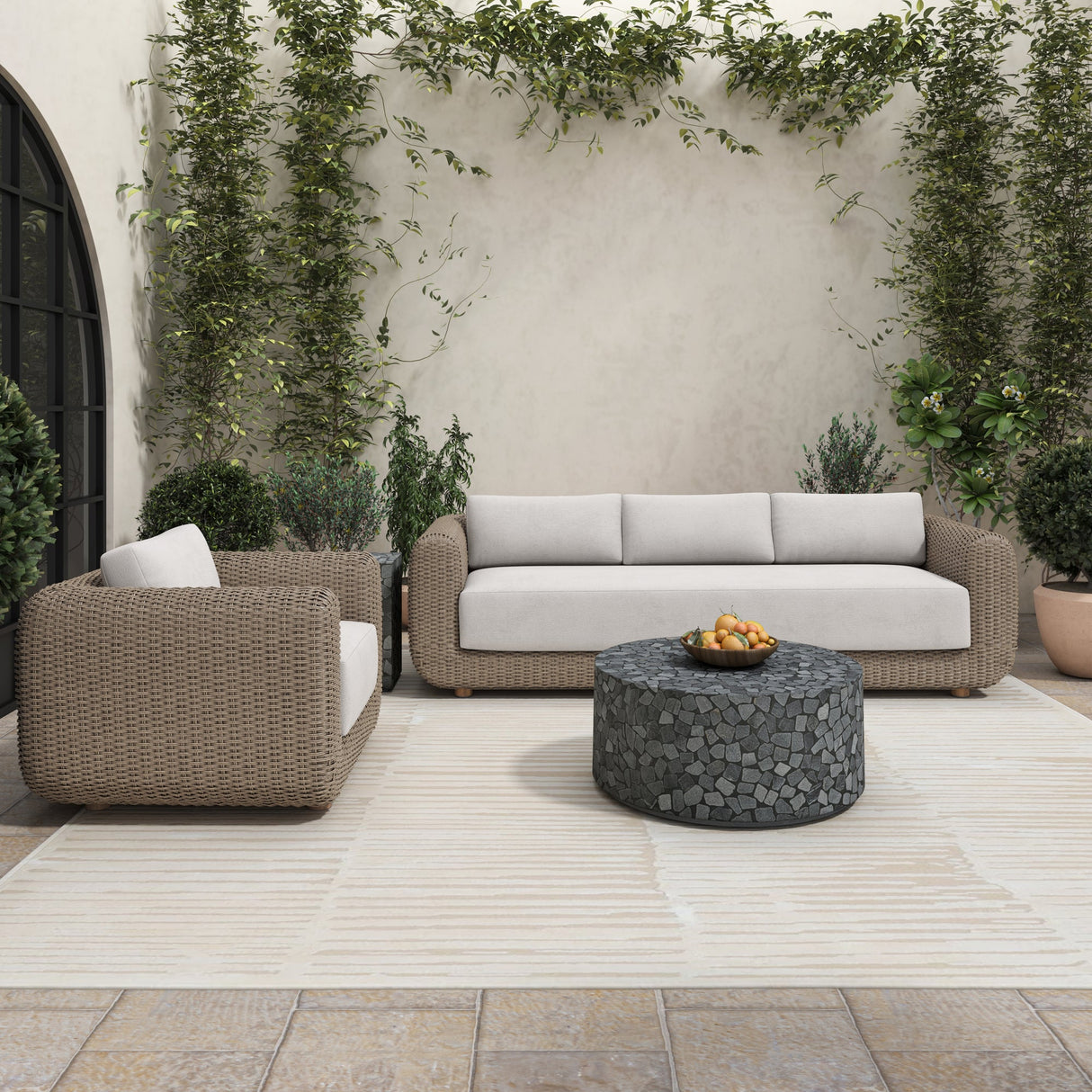 Kiri Black Outdoor Coffee Table by MOES at Eve Furniture