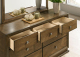 Kirkham Walnut 7-Drawer Dresser by Furniture of America at Eve Furniture