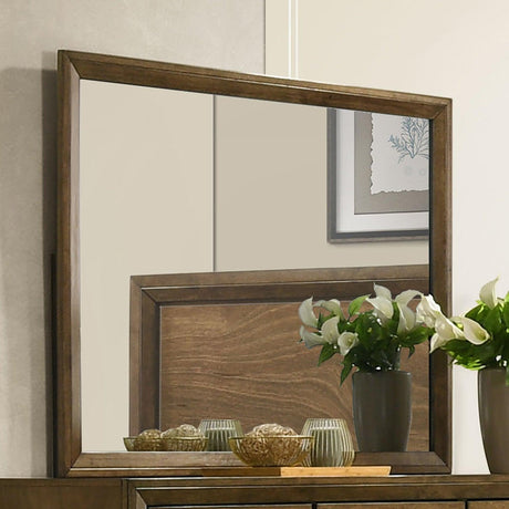 Kirkham Walnut Mirror by Furniture of America at Eve Furniture