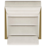 Kirra Cream/Gold Upholstered Accent Armchair with Metal Frame by Coaster at Eve Furniture