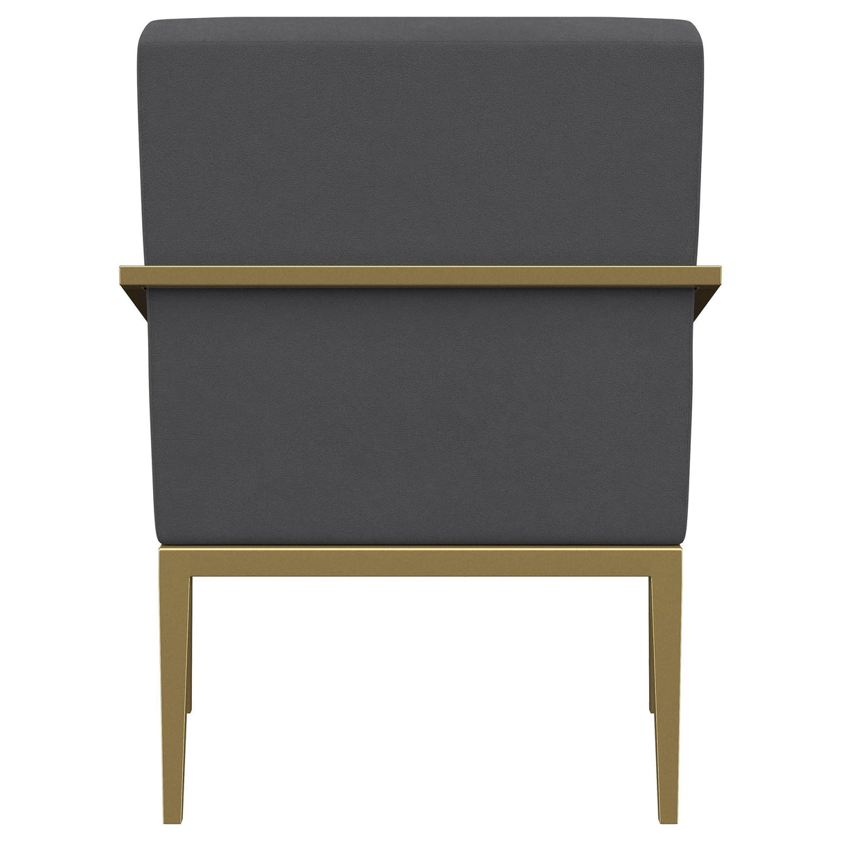 Kirra Dark Grey/Gold Upholstered Accent Armchair with Metal Frame by Coaster at Eve Furniture