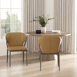 Kirsten Dining Chair in Camel (set of 2) by Manhattan Comfort at Eve Furniture