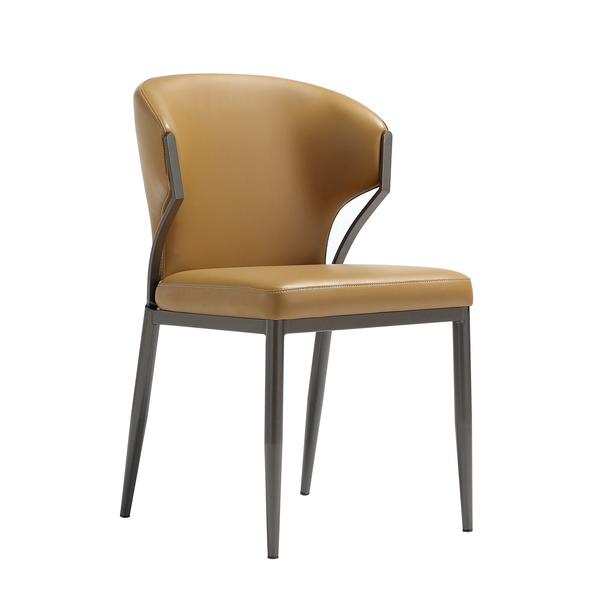 Kirsten Dining Chair in Camel (set of 2) by Manhattan Comfort at Eve Furniture