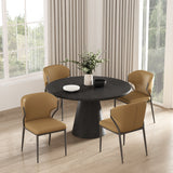 Kirsten Dining Chair in Camel (set of 4) by Manhattan Comfort at Eve Furniture