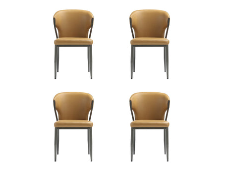 Kirsten Dining Chair in Camel (set of 4) by Manhattan Comfort at Eve Furniture