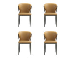 Kirsten Dining Chair in Camel (set of 4) by Manhattan Comfort at Eve Furniture