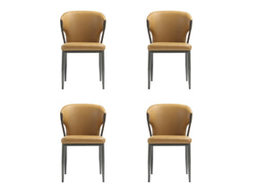 Kirsten Dining Chair in Camel (set of 4) by Manhattan Comfort at Eve Furniture