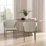 Kirsten Dining Chair in Light Grey (set of 2) by Manhattan Comfort at Eve Furniture