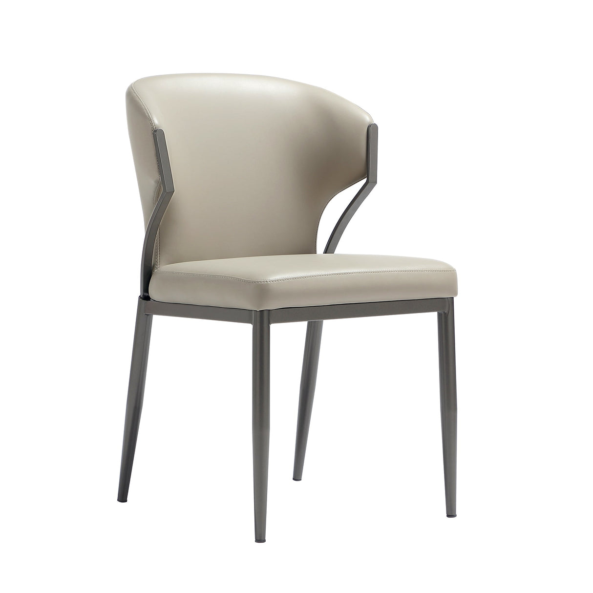 Kirsten Dining Chair in Light Grey (set of 2) by Manhattan Comfort at Eve Furniture