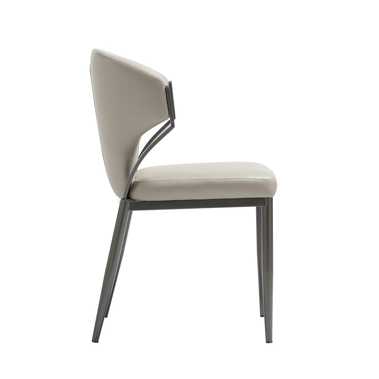 Kirsten Dining Chair in Light Grey (set of 2) by Manhattan Comfort at Eve Furniture