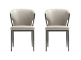Kirsten Dining Chair in Light Grey (set of 2) by Manhattan Comfort at Eve Furniture