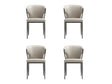 Kirsten Dining Chair in Light Grey (set of 4) by Manhattan Comfort at Eve Furniture