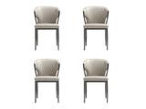 Kirsten Dining Chair in Light Grey (set of 4) by Manhattan Comfort at Eve Furniture