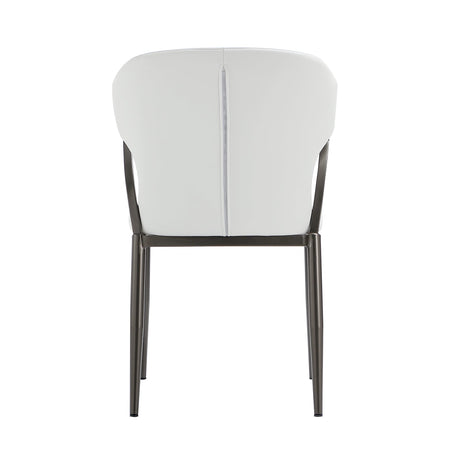 Kirsten Dining Chair in White (set of 2) by Manhattan Comfort at Eve Furniture