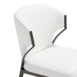 Kirsten Dining Chair in White (set of 2) by Manhattan Comfort at Eve Furniture