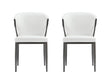 Kirsten Dining Chair in White (set of 2) by Manhattan Comfort at Eve Furniture