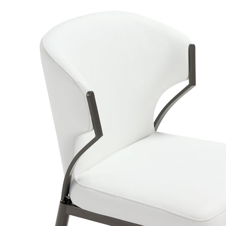 Kirsten Dining Chair in White (set of 4) by Manhattan Comfort at Eve Furniture