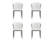 Kirsten Dining Chair in White (set of 4) by Manhattan Comfort at Eve Furniture