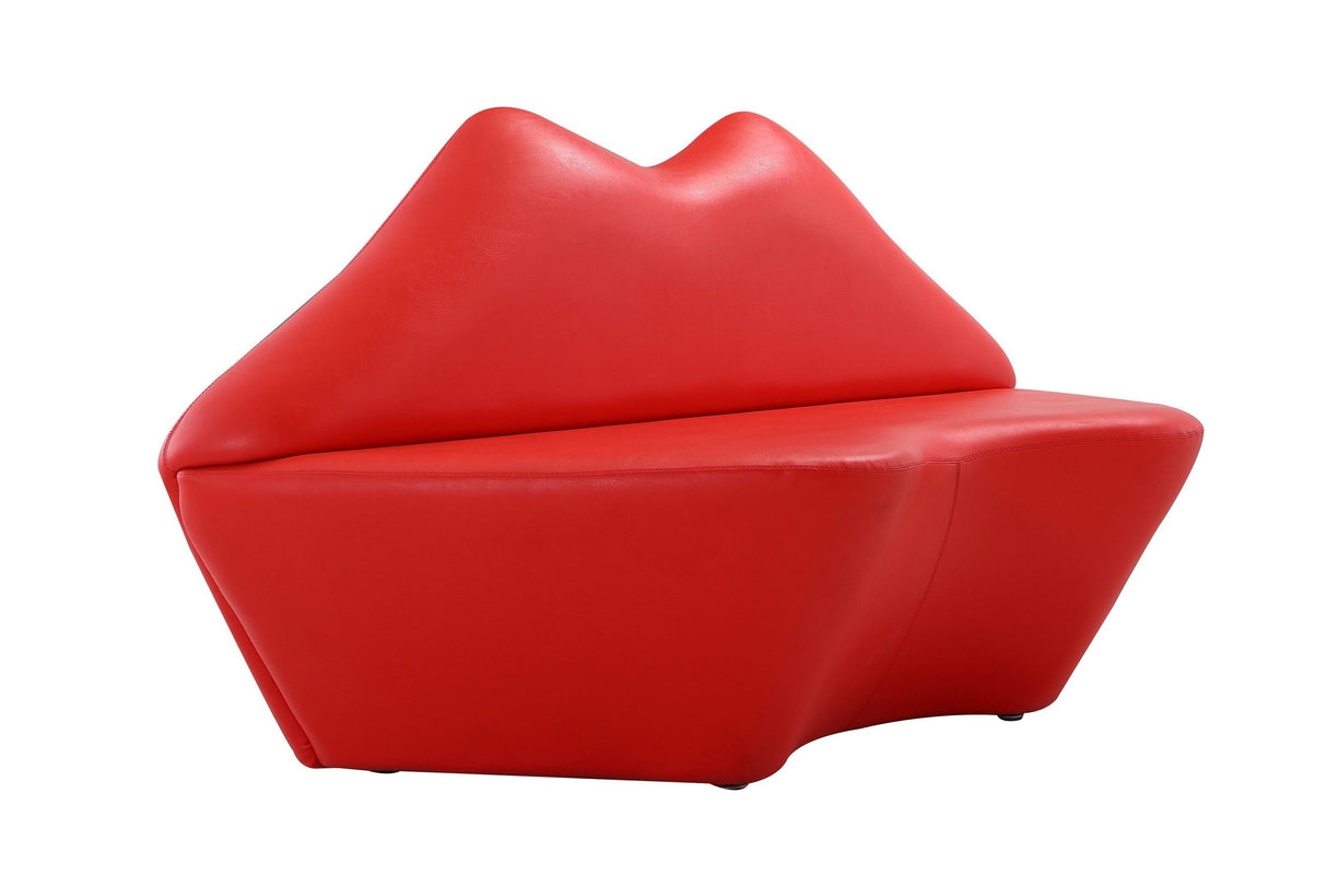 Kiss Loveseat in Red by Manhattan Comfort at Eve Furniture