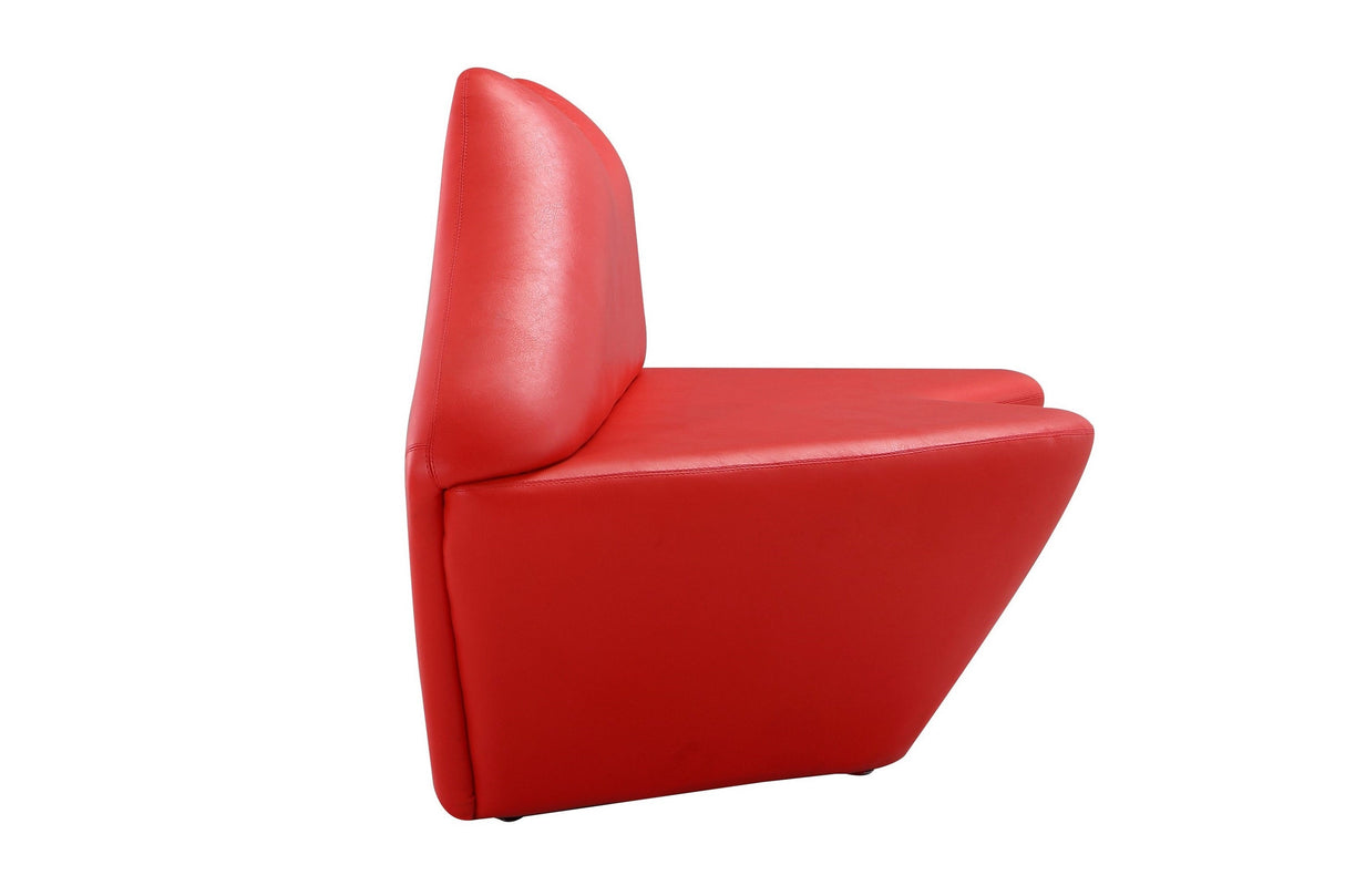Kiss Loveseat in Red by Manhattan Comfort at Eve Furniture