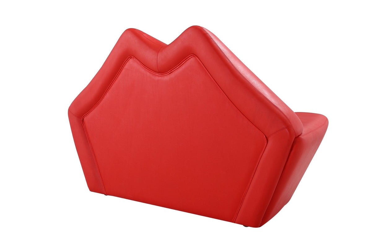 Kiss Loveseat in Red by Manhattan Comfort at Eve Furniture