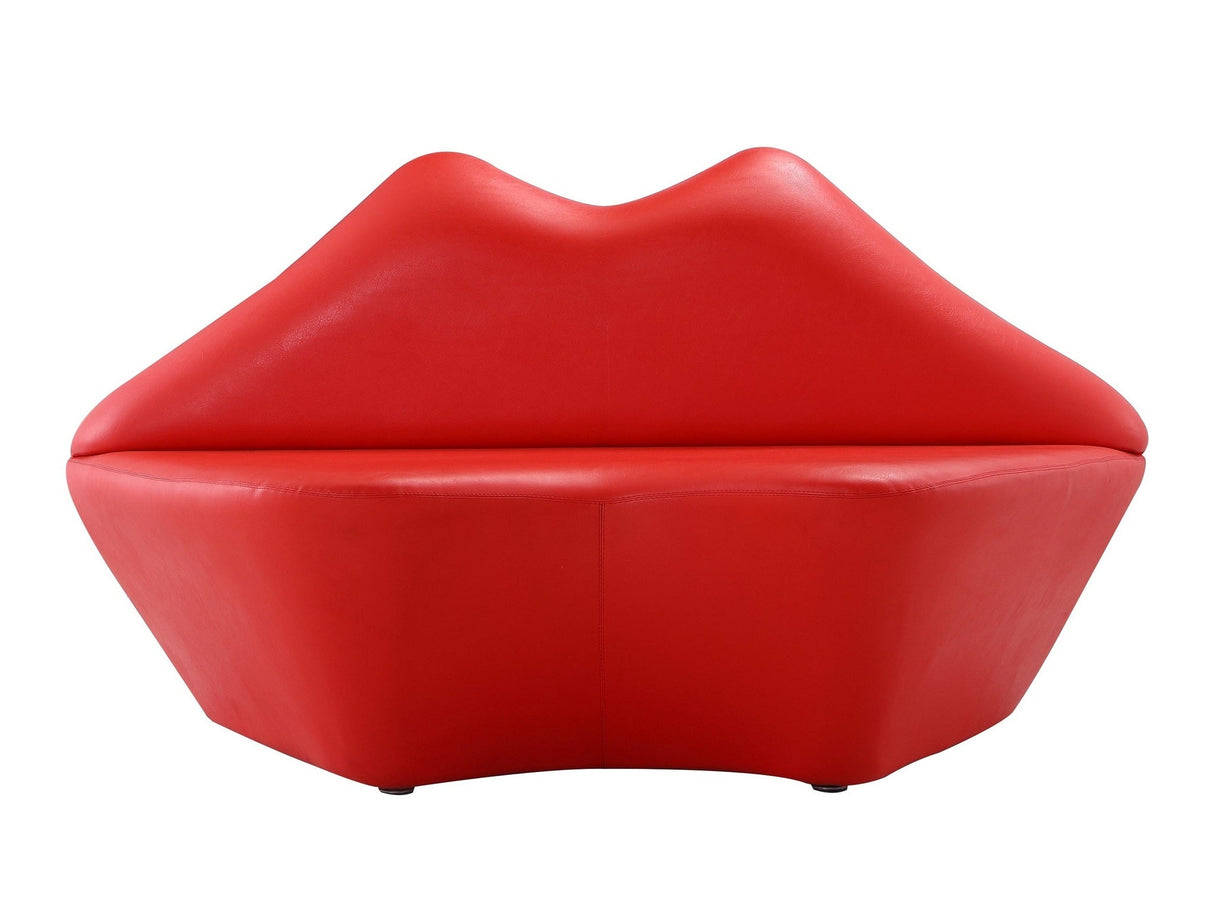 Kiss Loveseat in Red by Manhattan Comfort at Eve Furniture