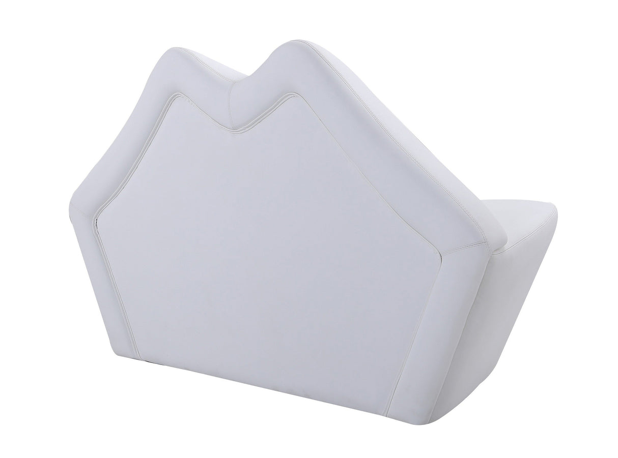 Kiss Loveseat in White by Manhattan Comfort at Eve Furniture