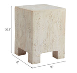 Kitara Beige Side Table by Zuomod at Eve Furniture