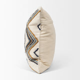 Kitt Square Pillow Cover w/Non-Allergen Cover, Set of 2 by Mercana at Eve Furniture