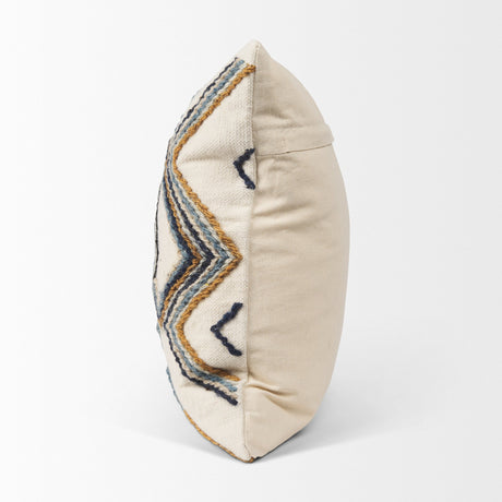 Kitt Square Pillow Cover w/Non-Allergen Cover, Set of 2 by Mercana at Eve Furniture