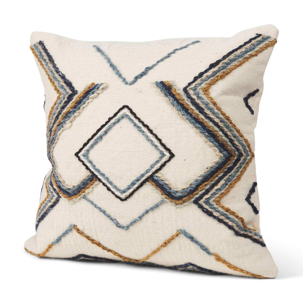 Kitt Square Pillow Cover w/Non-Allergen Cover, Set of 2 by Mercana at Eve Furniture