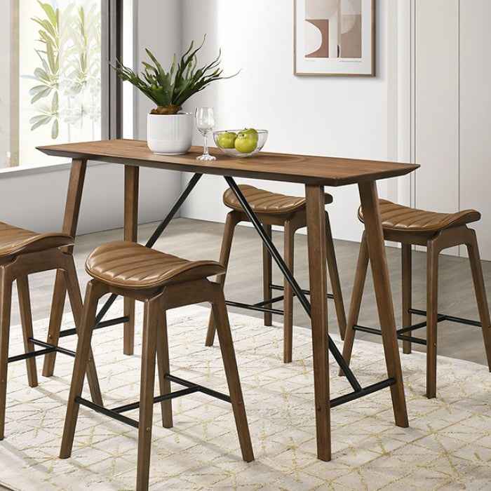 Klamath Walnut 5-Piece Counter Height Set