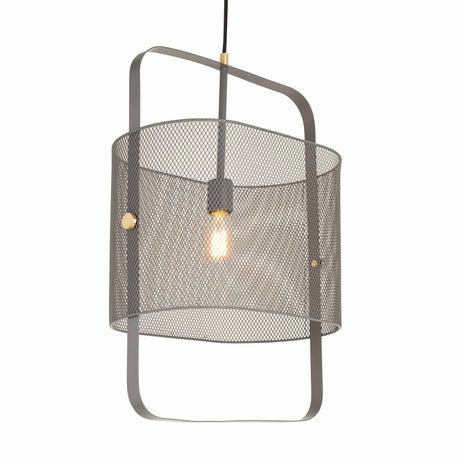 Klaus Large Grey Metal Pendant Lamp by TOV Furniture at Eve Furniture