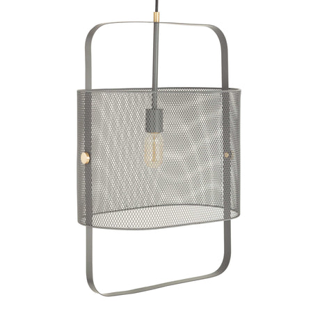 Klaus Large Grey Metal Pendant Lamp by TOV Furniture at Eve Furniture