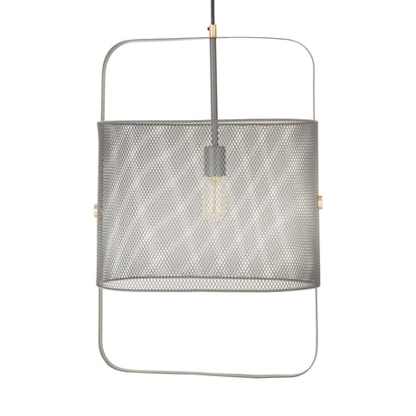 Klaus Large Grey Metal Pendant Lamp by TOV Furniture at Eve Furniture