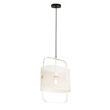 Klaus White Metal Pendant Lamp by TOV Furniture at Eve Furniture