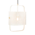 Klaus White Metal Pendant Lamp by TOV Furniture at Eve Furniture