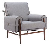 Klem Gray Accent Chair by Zuomod at Eve Furniture