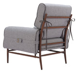Klem Gray Accent Chair by Zuomod at Eve Furniture