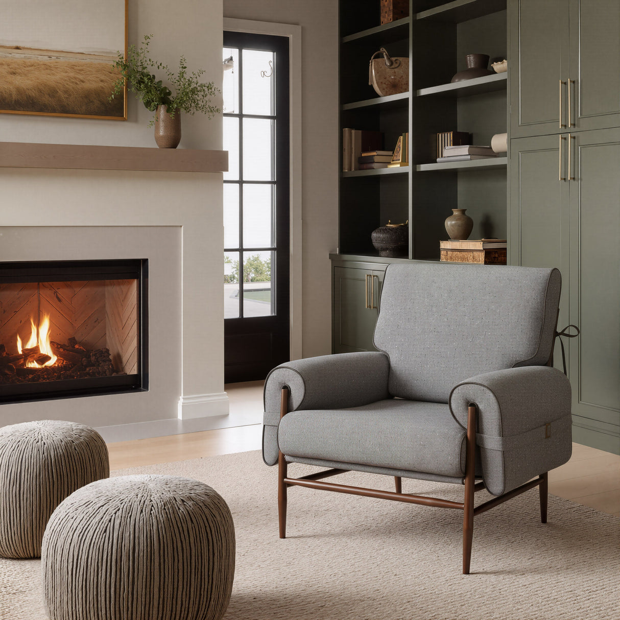 Klem Gray Accent Chair by Zuomod at Eve Furniture