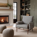 Klem Gray Accent Chair by Zuomod at Eve Furniture