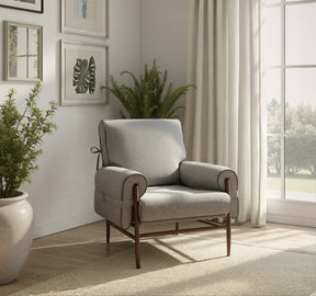 Klem Gray Accent Chair by Zuomod at Eve Furniture